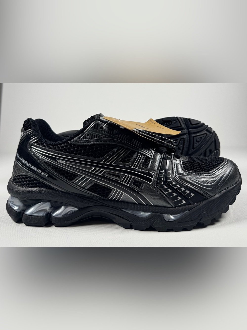 ASICS GEL-Kayano 14 Black/Pure Silver size 9.5 mens